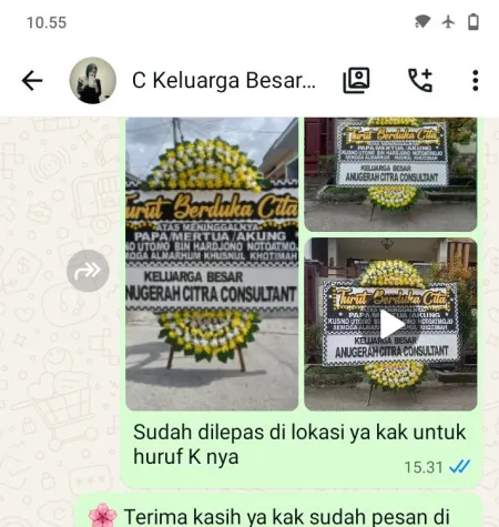 Pengiriman Papan Bunga Duka Bangka