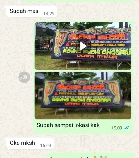 Pengiriman Papan Bunga Bangka